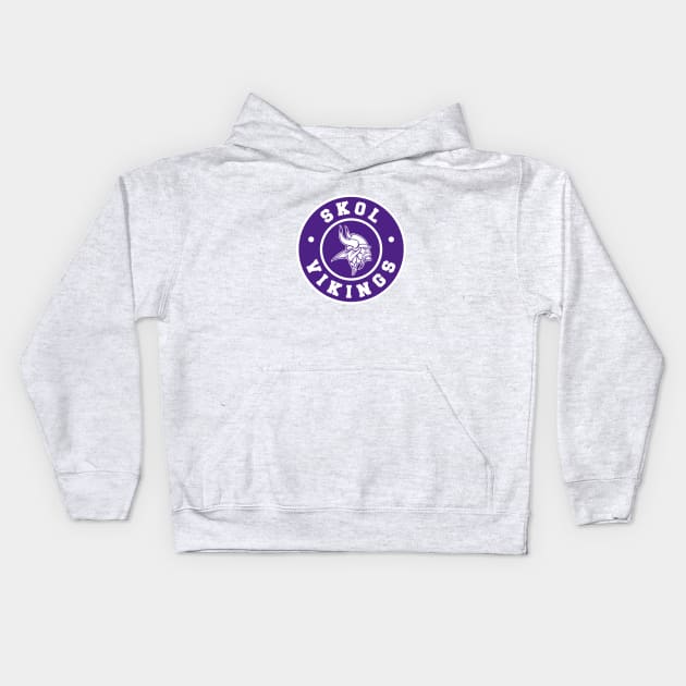 SKOL VIKINGS Kids Hoodie by BURN444